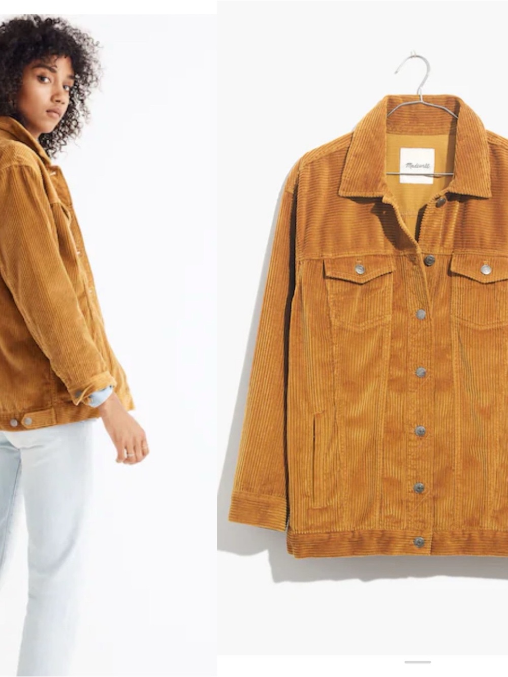 Madewell Women's Oversized Corduroy Jacket
